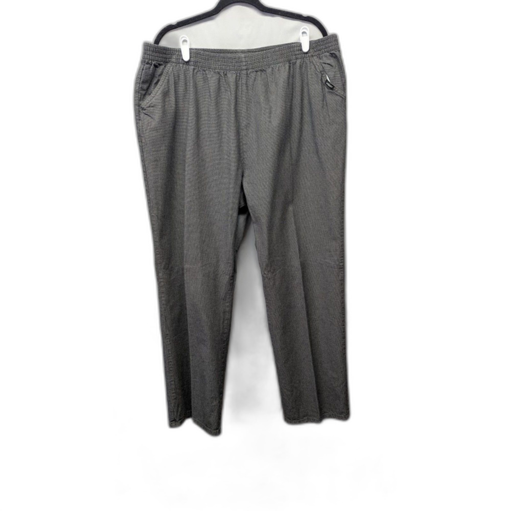 Vintage Chic Classic Collection 24W Average Gray Micro Check 100% Cotton Pull On